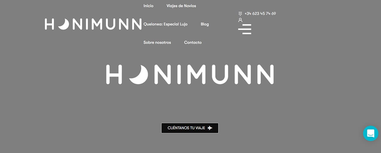 Marca y web de Honimunn antes del rebranding — captura 1